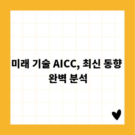 미래 기술 AICC, 최신 동향 완벽 분석
