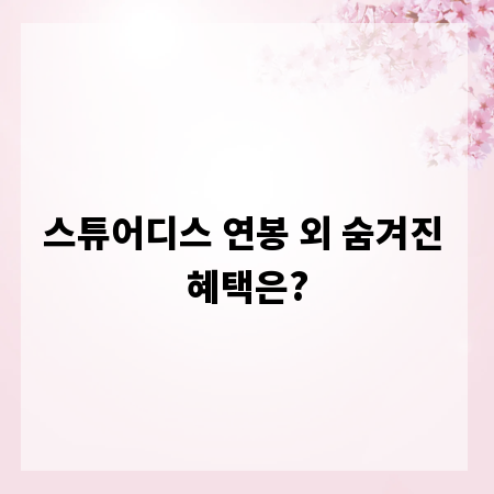 스튜어디스 연봉 외 숨겨진 혜택은?