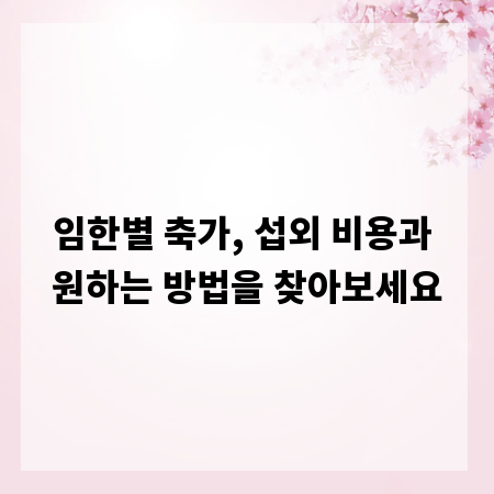 임한별 축가, 섭외 비용과 원하는 방법을 찾아보세요