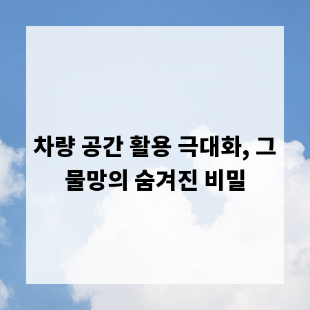 차량 공간 활용 극대화, 그물망의 숨겨진 비밀