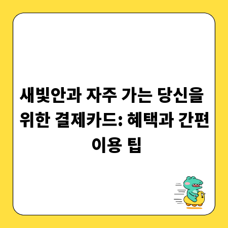 새빛안과 자주 가는 당신을 위한 결제카드: 혜택과 간편 이용 팁