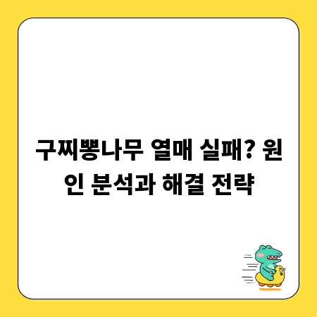 구찌뽕나무 열매 실패? 원인 분석과 해결 전략